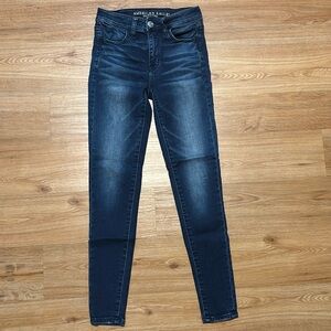 American Eagle Outfitters High Rise Jeans - Dark Blue